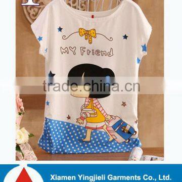 cheap price t shirt for girls cotton clothing manufacturer