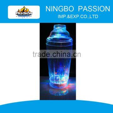 CUP002 Colorful led light drinking glass, Plastic Drinkware led flashing glass