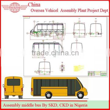 Mini School Bus Painting Procedure for Industrial Painting for Sale