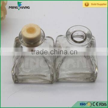 60ml yurt shape glass aroma reed diffuser fragrant bottles with cork