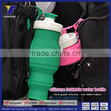 New products foldable water bottle,silicone water bottle energy drink