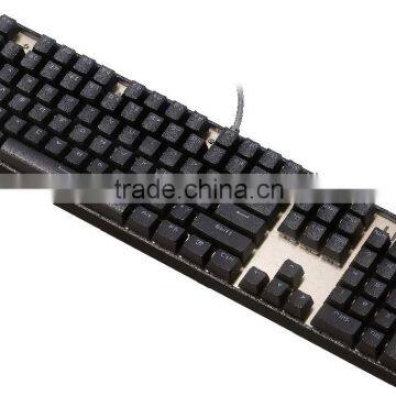Initiative and creative wired gaming mechanical keyboard, High quality Mechanical Keyboard with Aluminum Alloy Cover