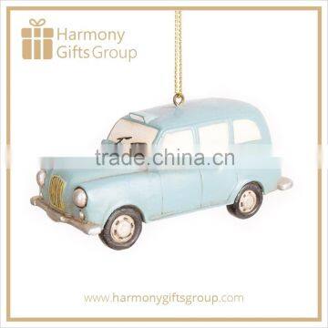 Polyresin Miniature Antique Car Christmas Ornaments