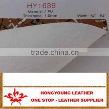 Painting Surface Leather Artrficial as Microfibre for Bags and Shoes Making photo-2