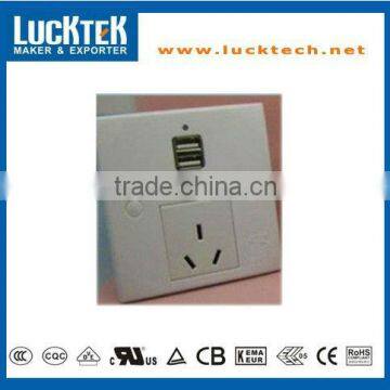 Australia Wall Socket with Two USB charger