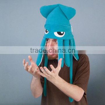 Innovative plush squid hat for sale