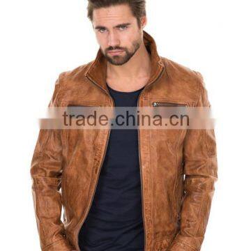 Cheap Wholesale Genuine Men Leather Jacket