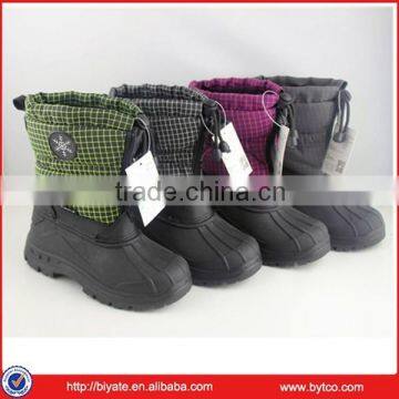 New Grid fabrics TPR warm boots 1610C630