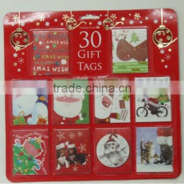 30 pcs of decorative gift tag for Christmas day