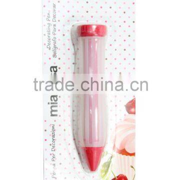 Silicon cake decorating pen in red color