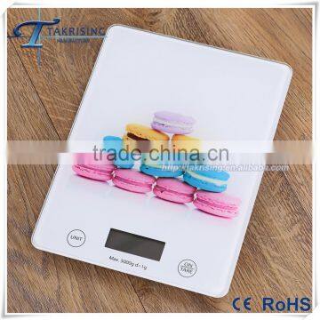 Printing Glass LCD Electronic Kitchen Weighing Digital Scales