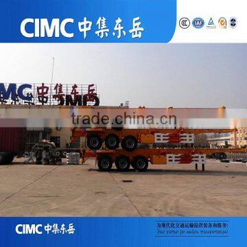 CIMC Tri Axle Low Prices Container Transport Skeleton Truck Trailer BANGLADESH