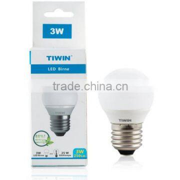 TUV GS APPROVED 3W 3000k E27 LED Bulb Light