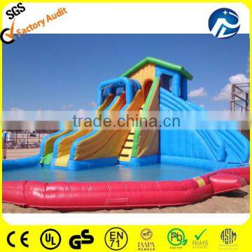 hot selling cheap lake inflatable water slides