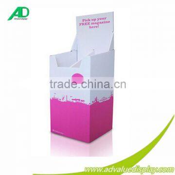 Corrugated cardboard recycling POS magazine dump bins