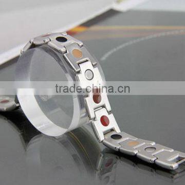 Hot Sale Fashion Cool Jewelry With Energy Elements Stainless Steel Magnetic Bracelets for Women photo-3