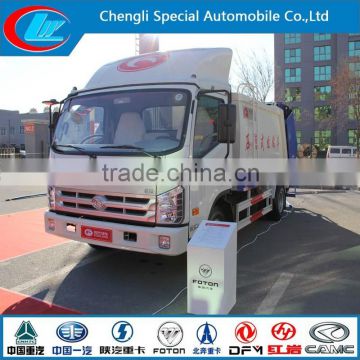 factory sale garbage dump truck DONGFENG 4*2 mini garbage compactor vehicle