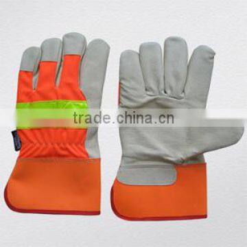 Hi-Vis Pig Grain Leather Thinsulate Lining Winter Glove