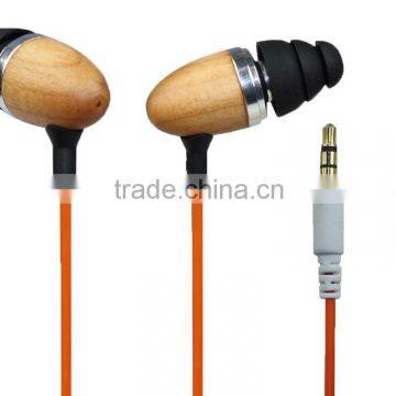 hot selling stereo custom cheap wood earphone from Shenzhen headphone factory