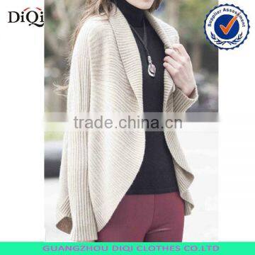 OEM GUANGZHOU Sweaters wool woman with Ruffled Collar