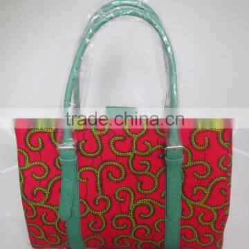 2016 High Quality African Fabric Handbag Wax Print Bag photo-5