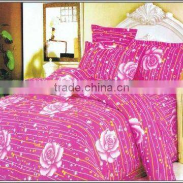 100%Cotton Reactive Printed 4pcs Bedding Set