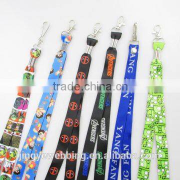 shenzhen custom sublimation printed polyester lanyard manufacturer