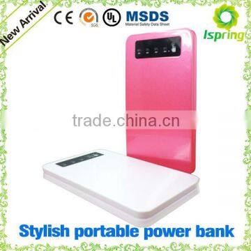 Colorful shell and convenient bringing, with wide range capacity mini power bank
