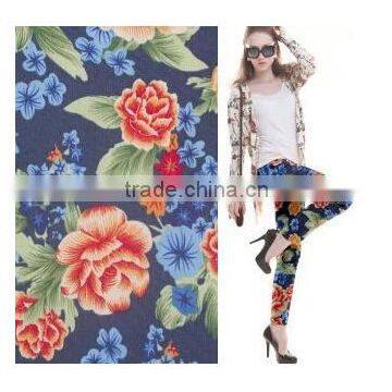 Do female trousers with the printed elastic imitation cowboy