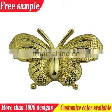 Butterfly design plastic decoration plastic footwear buckle accessories