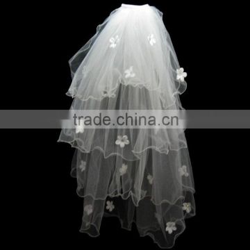 Sequin Tulle Fabric Four Layer Wholesale Bridal Veil