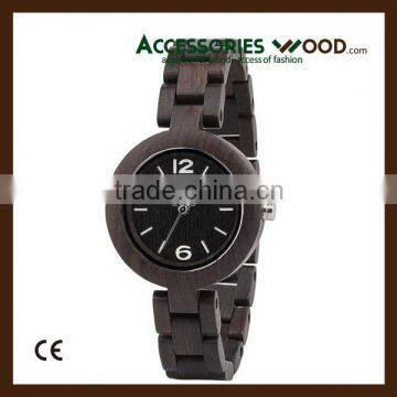 Luxury Dark Color Wood Wrist Wooden Watch for Lady in 2016 photo-2