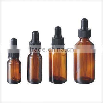 Clear Transparent Glass Boston Round Dropper Bottles photo-6