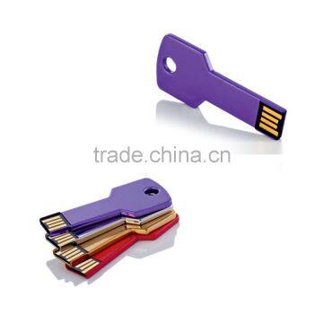 colorful key shape usb flash drive, real capacity high speed usb flash drive key, 1 dollar usb flash drive