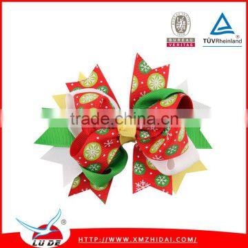 2016 New arrival holiday christmas hair bows ,infant baby hair bows