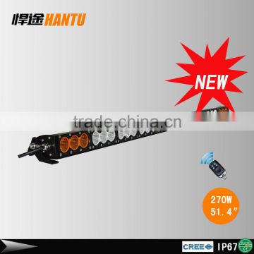 Top sale! 270W offroad light bar for SUV light bars for security cars single row amber led offroad light bar