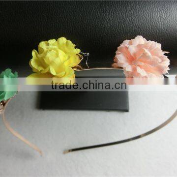 American handmade flower hair hoop pearl headband wedding banquet necessary small fresh hairbands hair accessories FHHBC3001