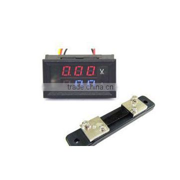 2016 new arrival Quality 100V 100A DC Digital Voltmeter Ammeter LED Amp Volt Meter With Current Shunt For Sale