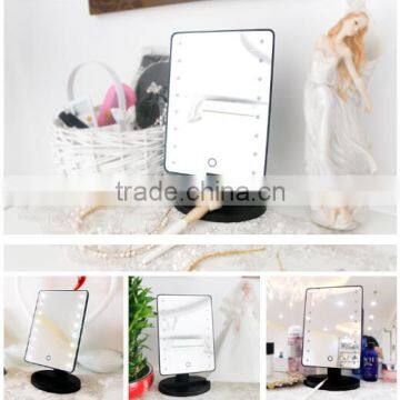 Touch Sensor Desktop Led Makeup Mirror / Makeup Mirror With Lights / LED Comestic Mirror photo-6