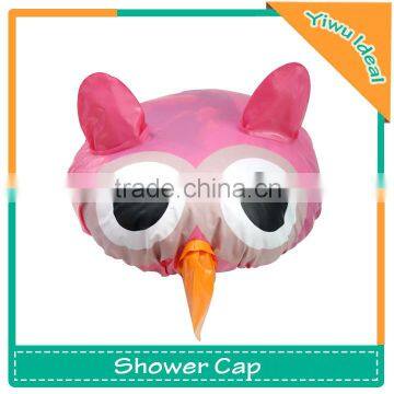 Hot Sale Plastic Children Novelty Owl Shower Cap