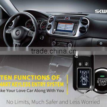 Two Way Car Smart Key System with Keyless Remote Engine Starter/Car Key Guard