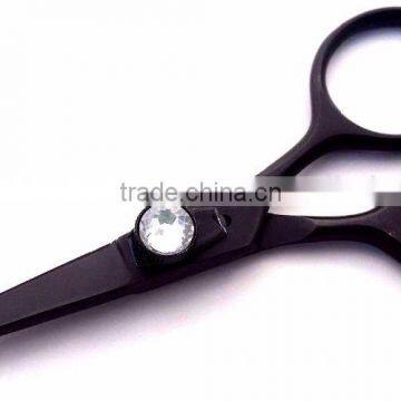 Fly tying Razor scissors 5" Gem stone knob Anodized full black coating/Razor scissors