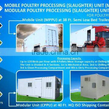 MODULAR POULTRY PROCESSING (SLAUGHTER) UNIT (CPPU)