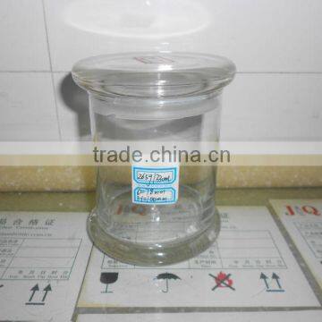 glass apothecary jar with glass lid