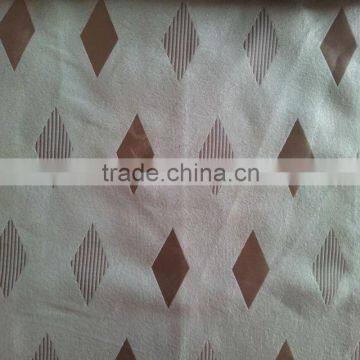 Luxury Diamond Design Fleece Base Blackout Jacquard Curtain Fabric