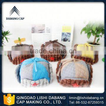 Modern Standard Breathable Classical Fashionable Baby Reversible Winter Caps for Girls photo-3