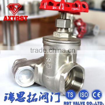 Industrial Stainless Steel Non-rising Stem Female Gate Valve