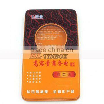 Rectangular Phone Battery Tin Boxes with PVC Phone Round Window