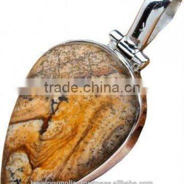 Handmade Apophyllite Stone Jewellry Sterling Silver Jewelry Supplies Indian Wholesale Pendants