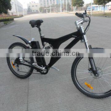 26" alloy frame full suspension 250W mountain electric bike for sale